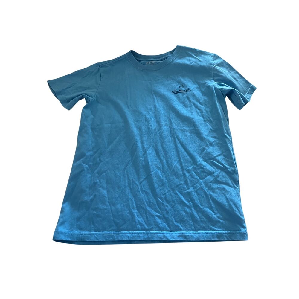 Southern Tide Tee Shirt Boys Size Large Marlin Fishing